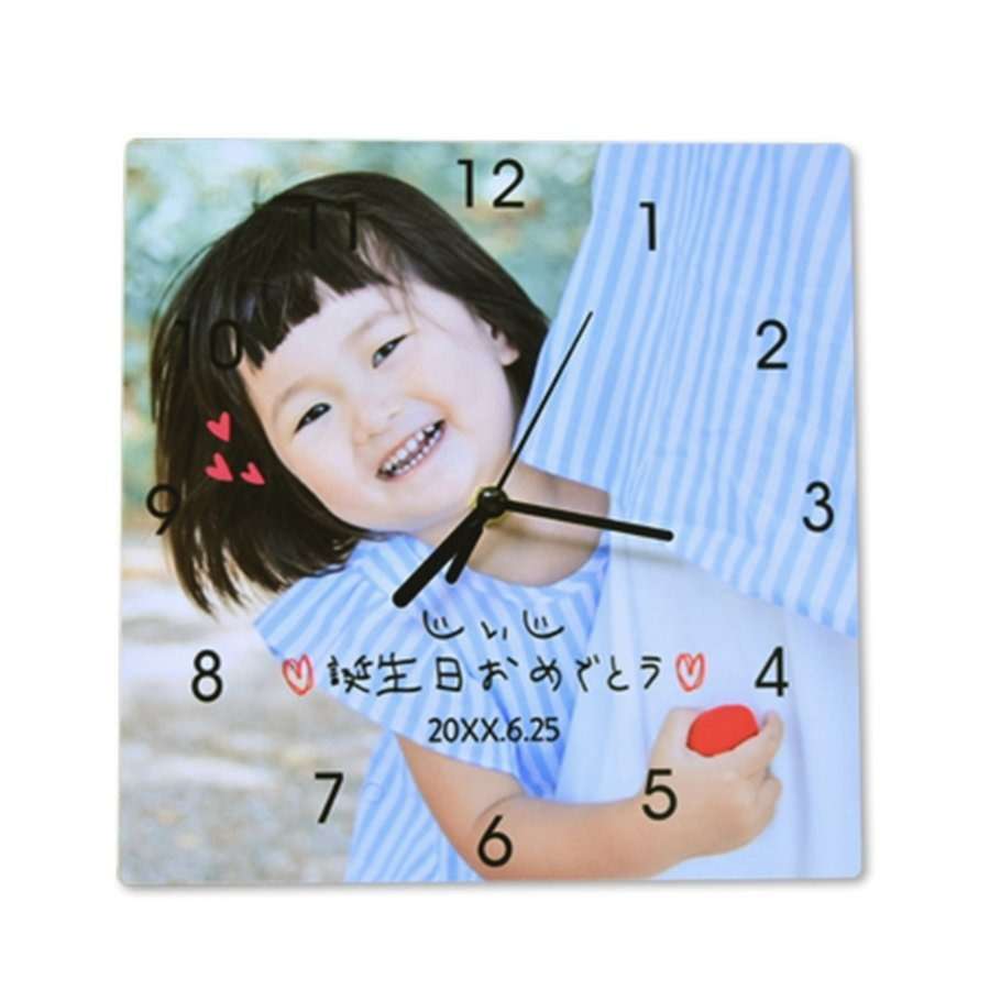 写真プリント時計 正方形 M ¥8,710（税込）